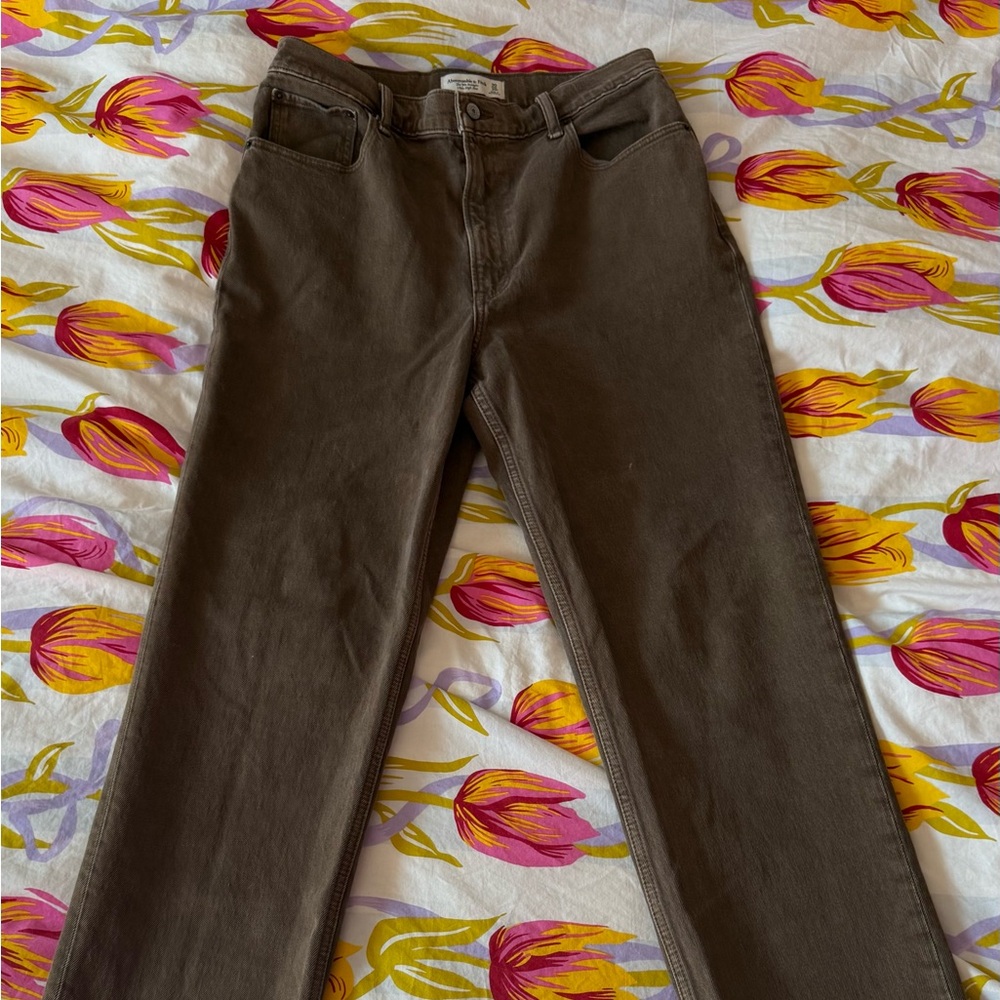 Abercrombie & Fitch Brown Straight Leg Women's Jeans